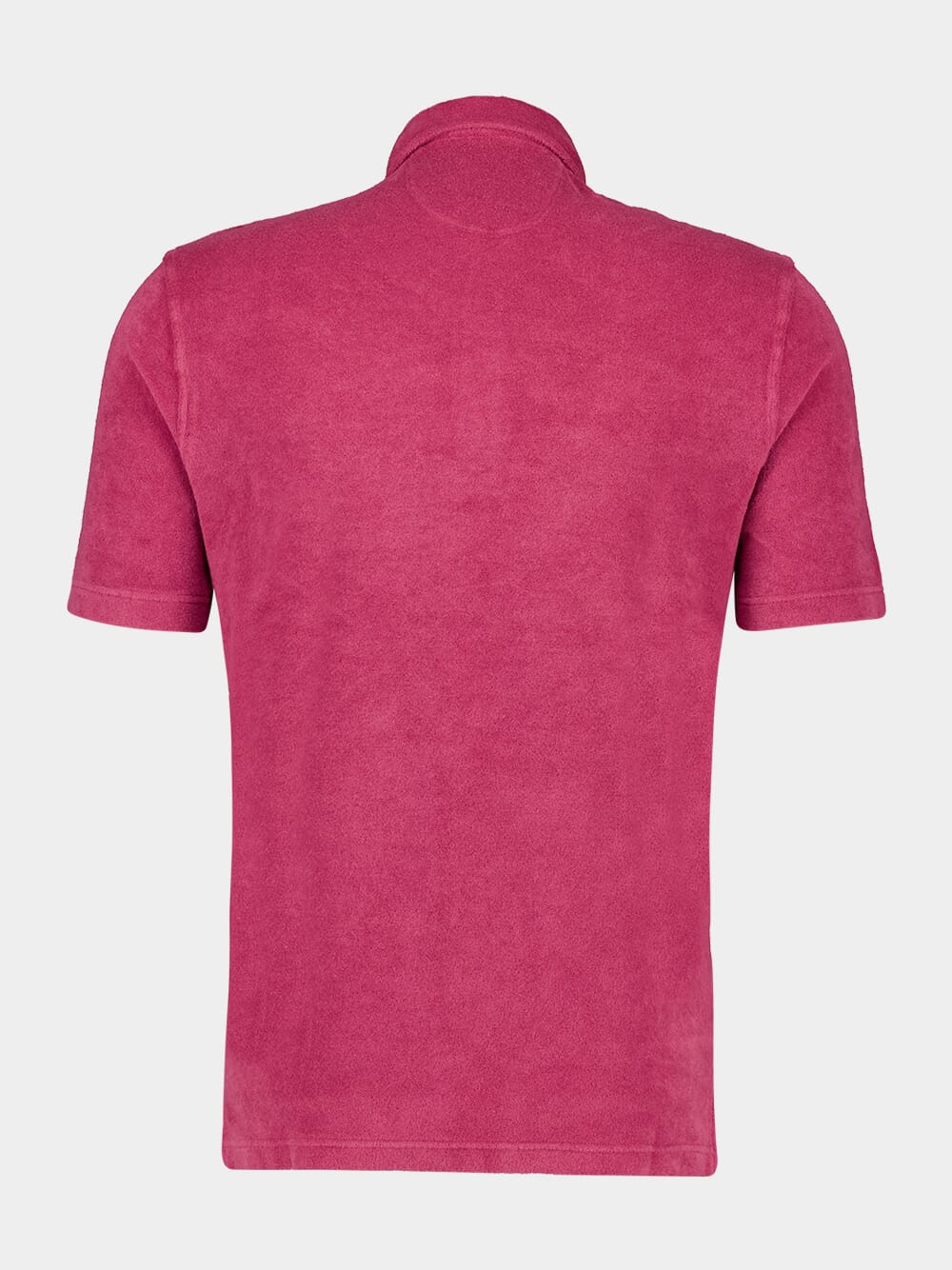 Pink Terry Cotton Polo Shirt