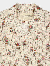 Valentino Garavani Butter Silk Bowling Shirt Floral Print