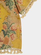 Valentino Garavani Yellow Linen Bowling Shirt with Après L’Hiver Print