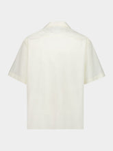 Valentino Garavani Ivory and Black Cotton Poplin Bowling Shirt