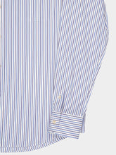 Valentino Garavani Blue Striped Cotton Long-Sleeve Shirt