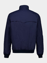 Valentino Garavani Gulf Blue Cotton Bomber Jacket