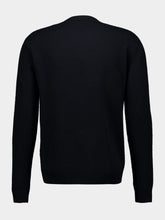 Valentino Garavani Black Wool Jumper with Inlaid V