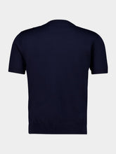 Valentino Garavani Navy Virgin Wool Knit T-Shirt