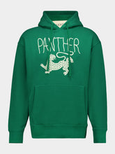 Valentino Garavani Forest Green Panther Hooded Sweatshirt