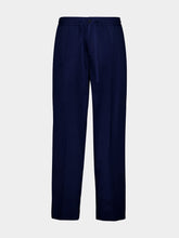Valentino Garavani Blue Straight-Leg Cotton Trousers