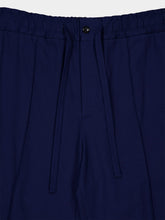 Valentino Garavani Blue Straight-Leg Cotton Trousers