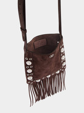 Valentino Garavani Brown Nellcôte Suede Crossbody Bag