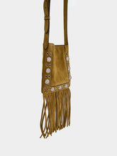 Valentino Garavani Havana Beige Nellcôte Suede Shoulder Bag