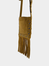 Valentino Garavani Havana Beige Nellcôte Suede Shoulder Bag