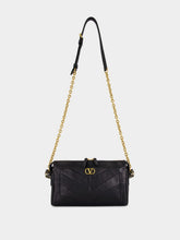 Valentino Garavani Black Panthea Nappa Leather Shoulder Bag
