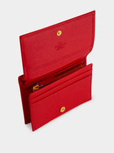 Valentino Garavani Rouge Calf Leather VLogo Wallet