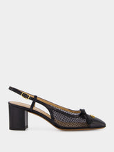 Valentino Garavani Black Valet Du Roi Slingback Pumps