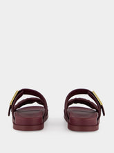 Fendi Plum Feel Nappa Leather Slides