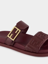 Fendi Plum Feel Nappa Leather Slides