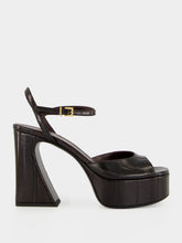 Fendi Brown Leather Platform Sandals