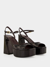 Fendi Brown Leather Platform Sandals