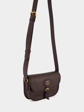 Valentino Garavani Oak Brown Small Antibes Leather Bag