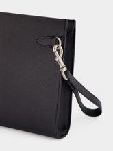 Valentino Garavani Black Leather Valentino Garavani Pouch