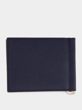 Valentino Garavani Marine Blue Leather Bifold Wallet