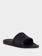 Valentino Garavani Black VLogo Pool Slides