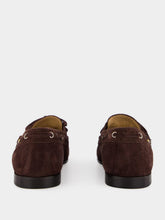 Valentino Garavani Brown Suede Palm Avenue Loafers