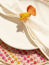 Coro Cora Orange Toquilla Palm Fish Napkin Ring