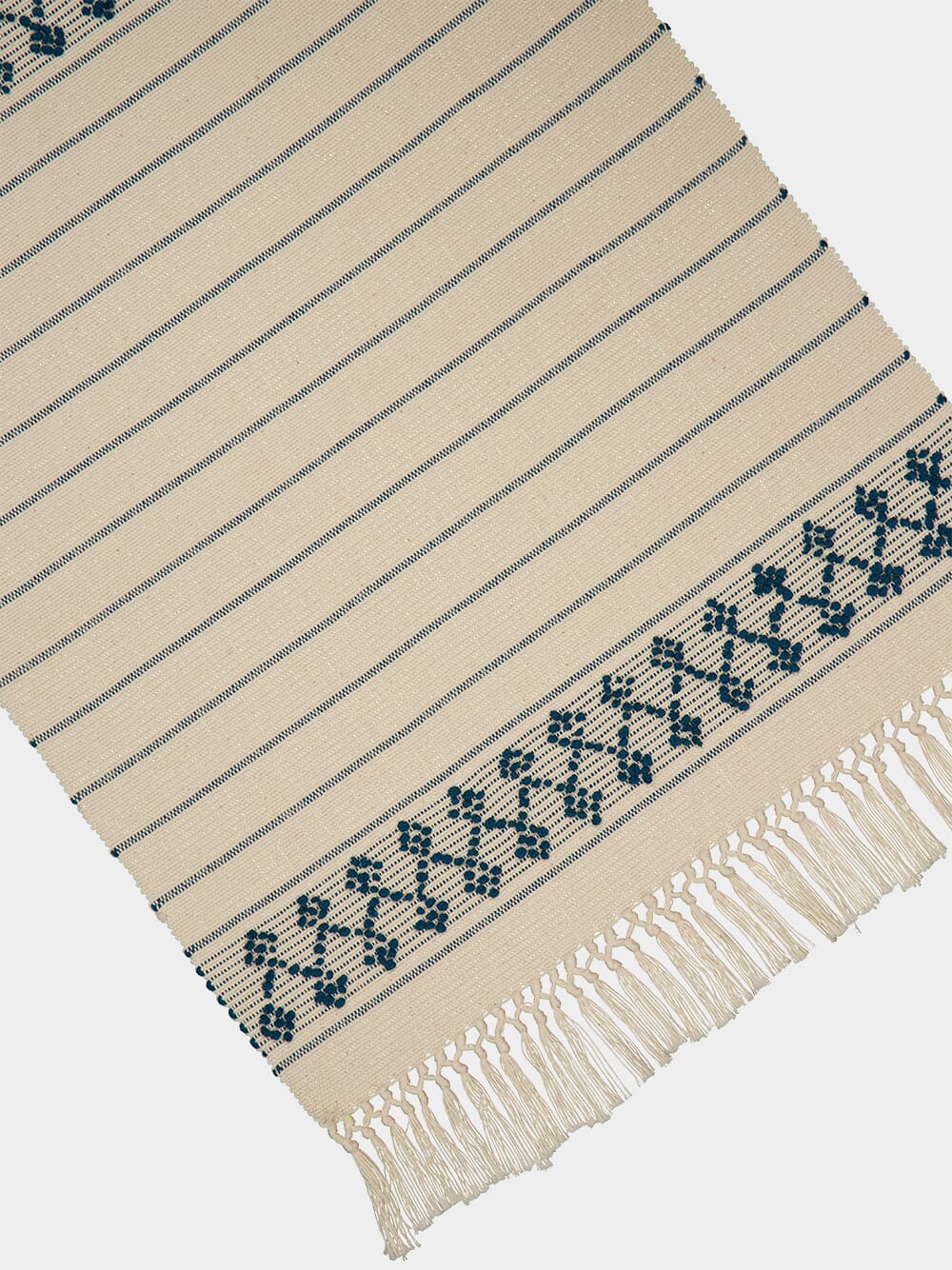 Handcrafted Amélia Natural and Blue Placemat