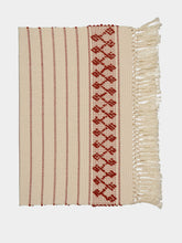 House of Capricorn Handmade Amélia Natural and Brick Cotton Placemat