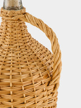 House of Capricorn Handmade Camacha Natural Wicker Glass Flask