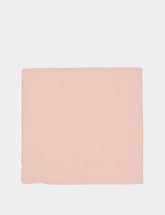 House of Capricorn Hand-Embroidered Santana Pink Cotton Napkin