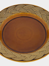 House of Capricorn Vime Brown Ceramic Dinner Plate