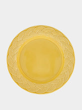 House of Capricorn Vime Yellow Ceramic Dinner Plate