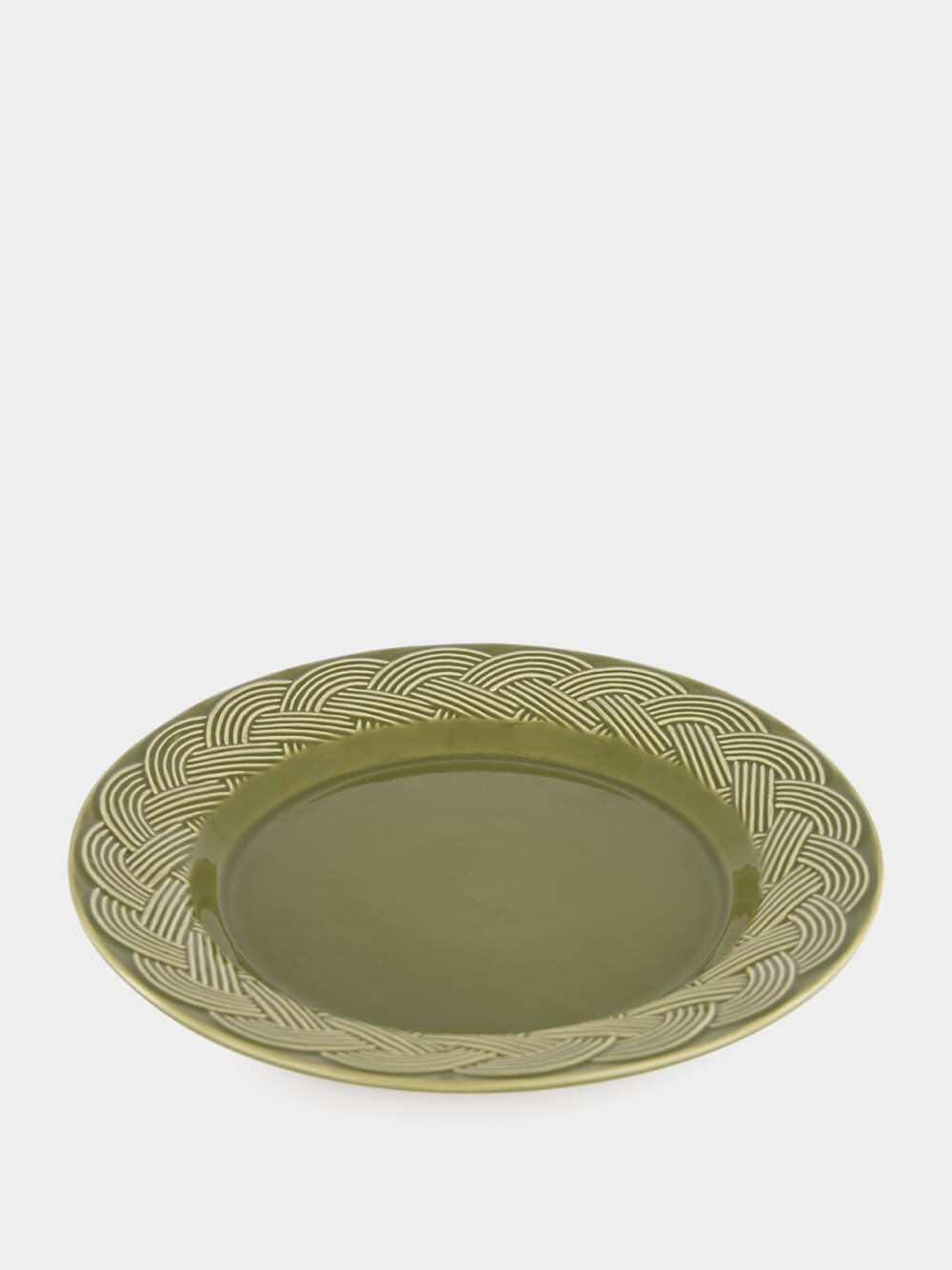 Vime Green Ceramic Dinner Plate