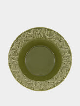 House of Capricorn Vime Green Ceramic Soup Plate