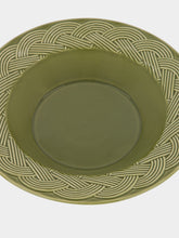 House of Capricorn Vime Green Ceramic Soup Plate