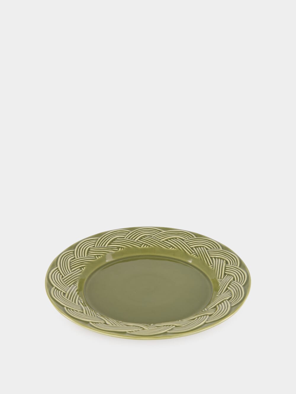 Vime Green Ceramic Dessert Plate