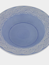 House of Capricorn Vime Blue Ceramic Soup Plate