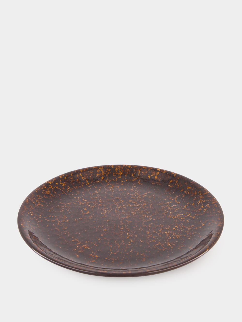 Tartaruga Brown Ceramic Dinner Plate