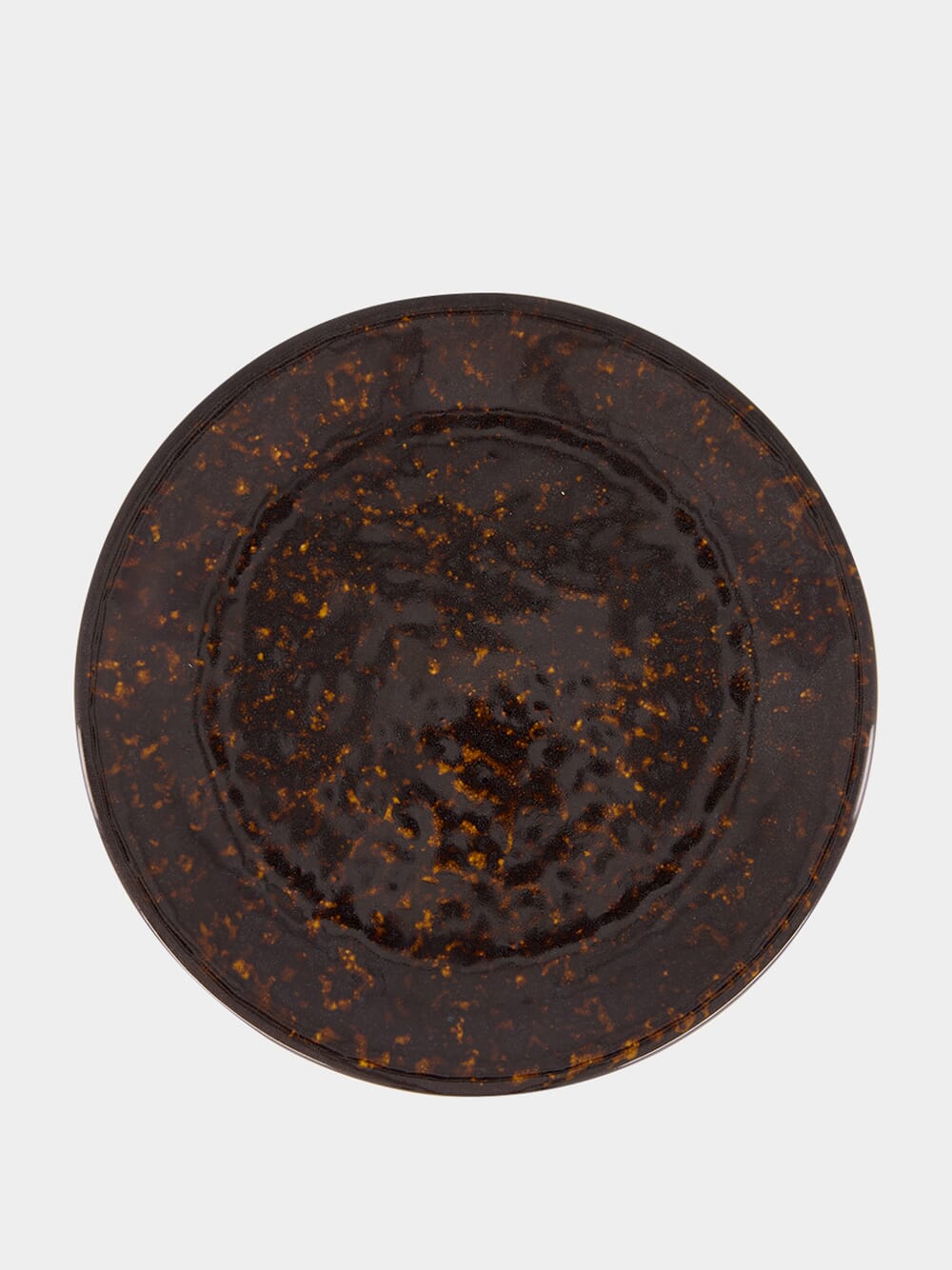 Tartaruga Brown Ceramic Dessert Plate