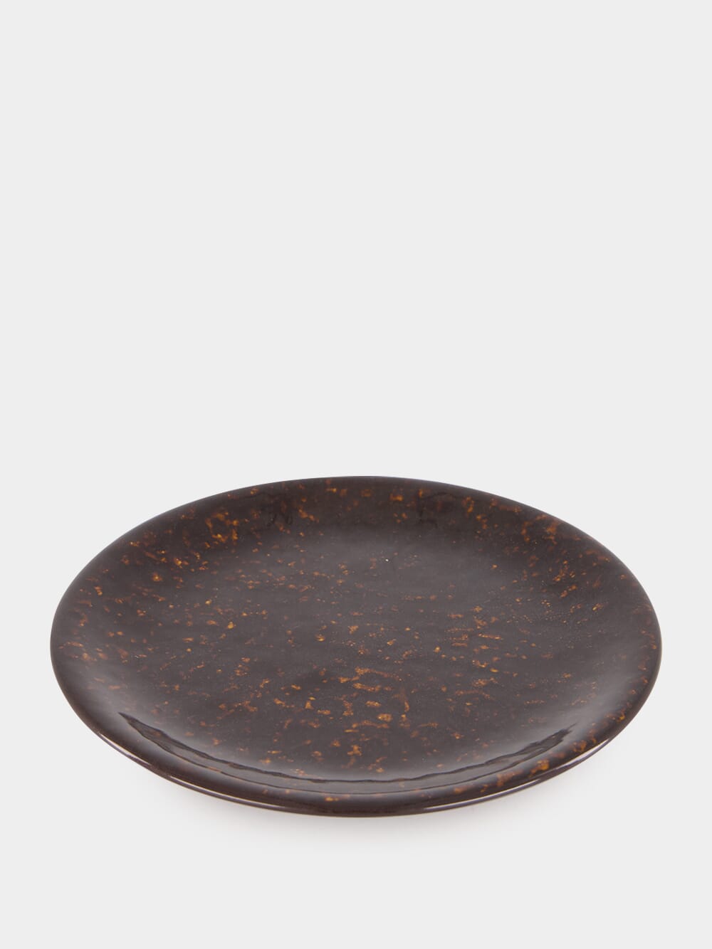 Tartaruga Brown Ceramic Dessert Plate