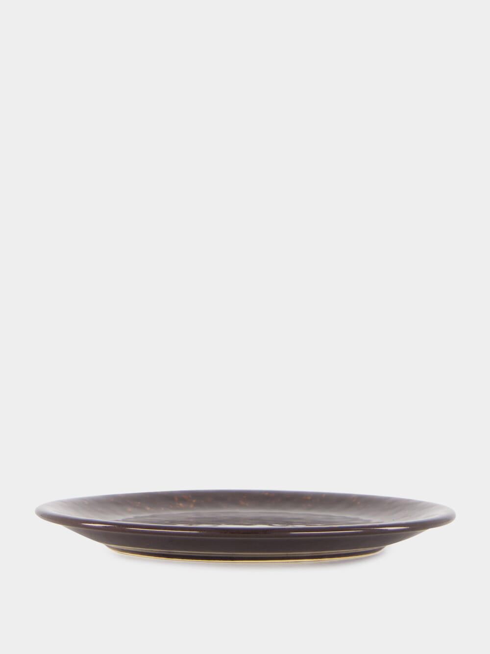 Tartaruga Brown Ceramic Dessert Plate