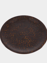 House of Capricorn Tartaruga Brown Ceramic Dessert Plate