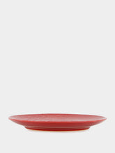House of Capricorn Jacaré Red Ceramic Dinner Plate