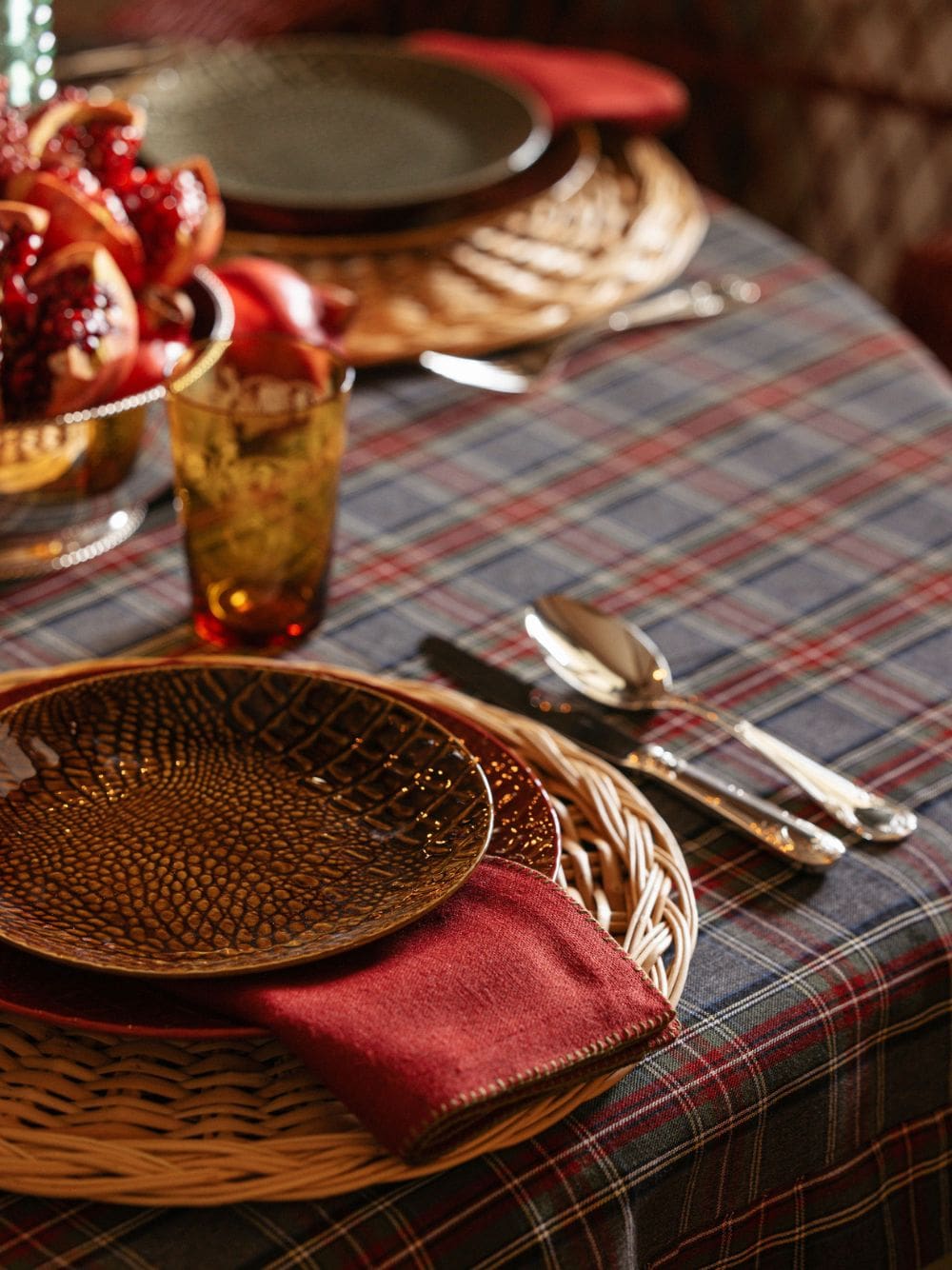 Jacaré Red Ceramic Dinner Plate