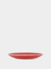 House of Capricorn Jacaré Red Ceramic Dessert Plate