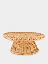 House of Capricorn Handmade Vitória Natural Wicker Cake Plate
