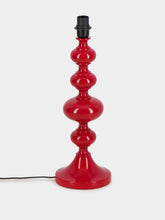 House of Capricorn Foz Red Wood Lamp Base