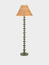 House of Capricorn Freixo Green Wood Floor Lamp Base