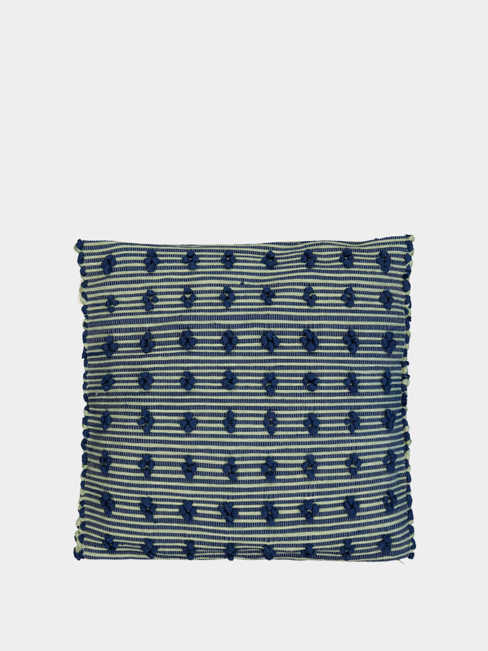 Handmade Sofia Blue Striped Cushion